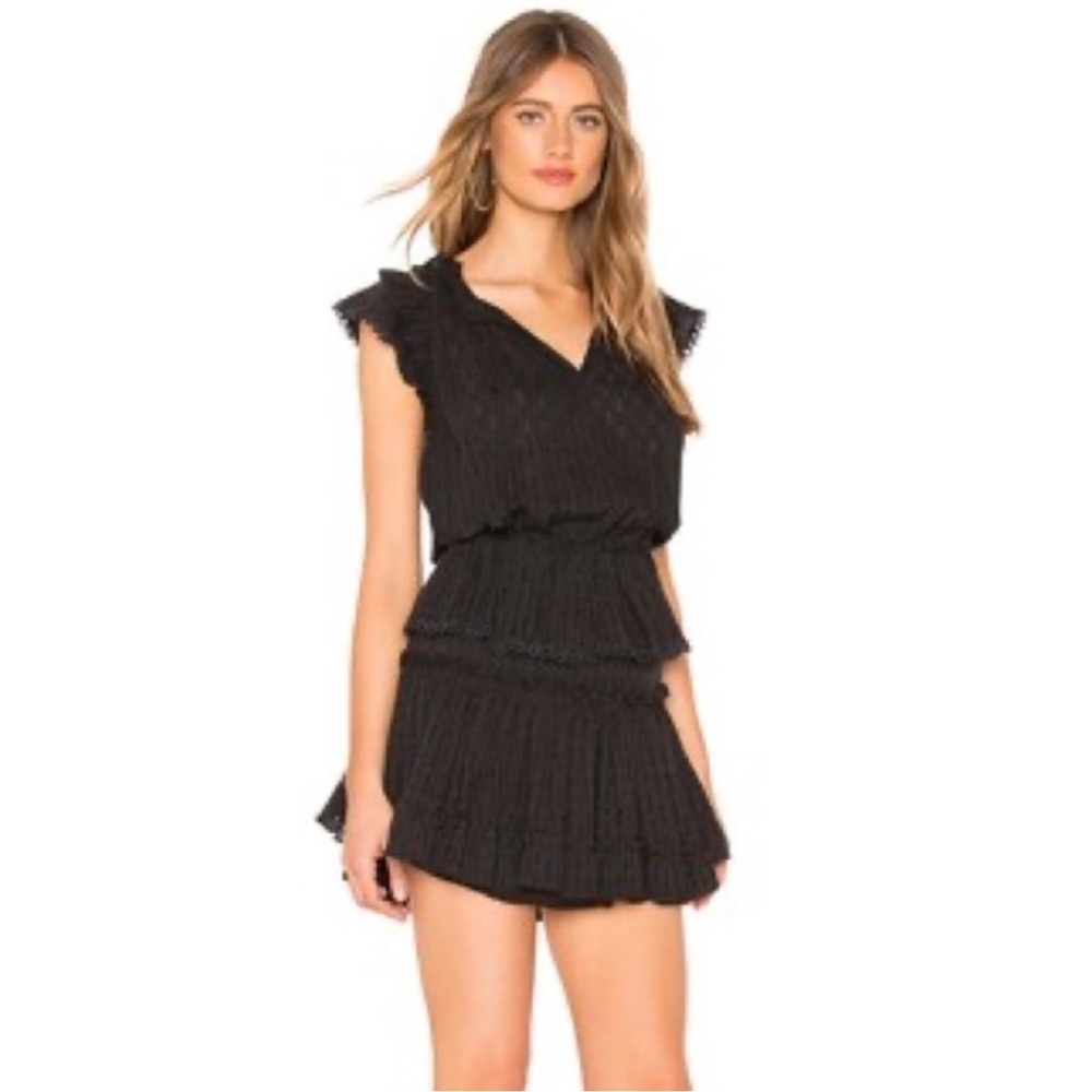 Misa Los Angeles Lillian Ruffled Dress - Large